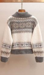 Jianna Lapel Sweater Flowering Girl