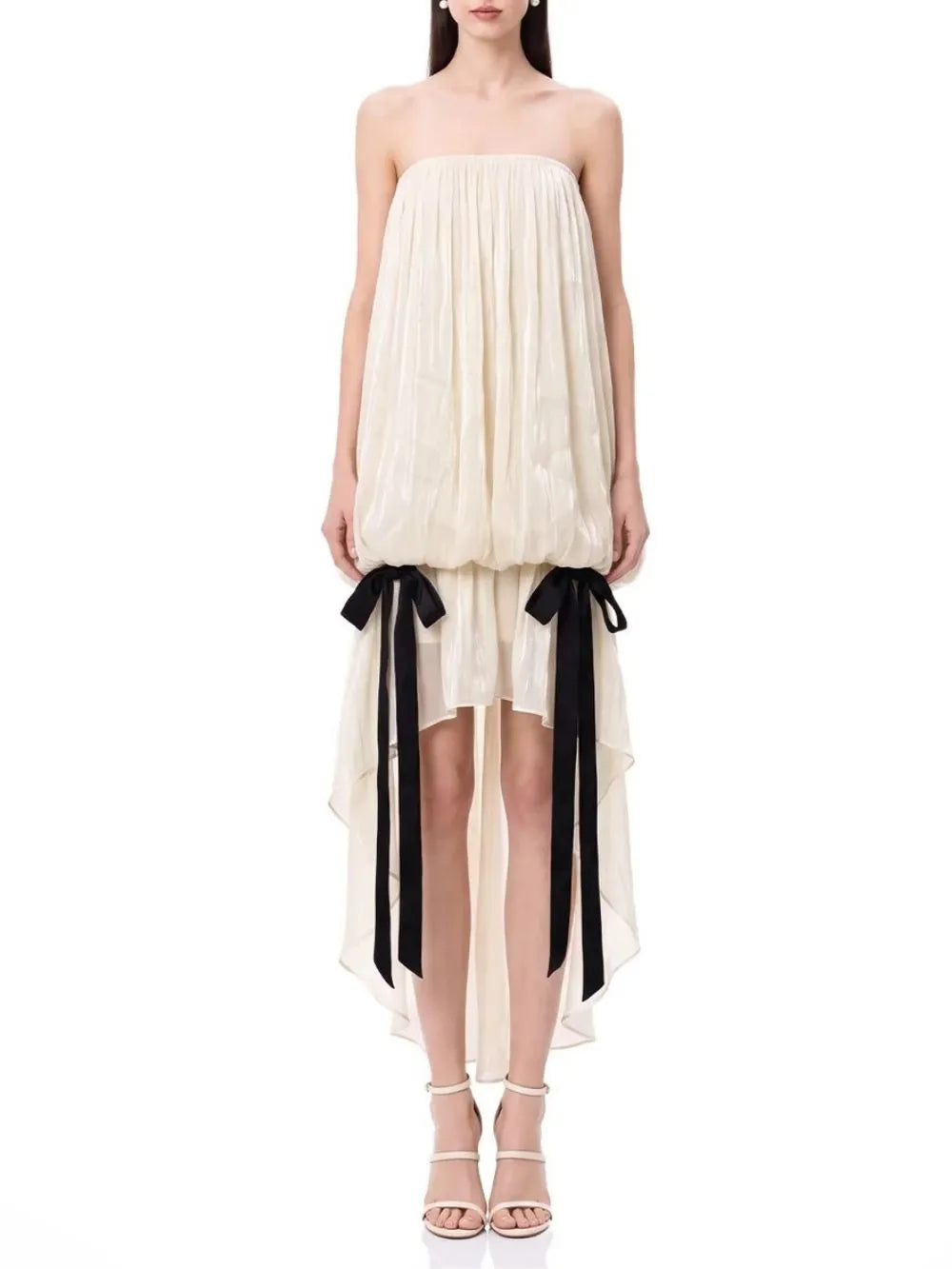Uldric Strapless Ruched Dress Flowering Girl