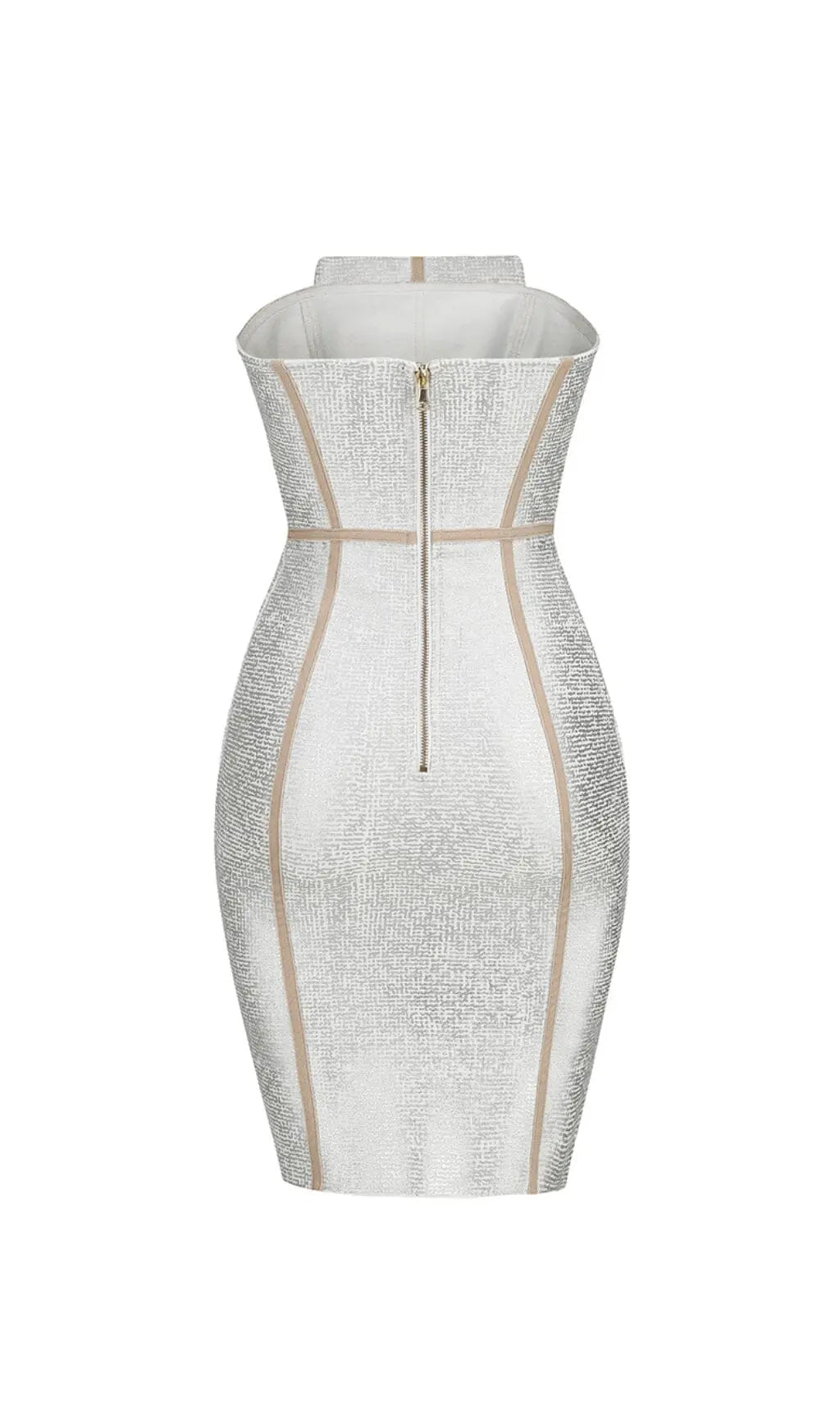 Silver Bandeau Rhinestone Trimming Dress Flowering Girl