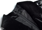 Sequin Embroidered Velvet midi Dress in black Flowering Girl