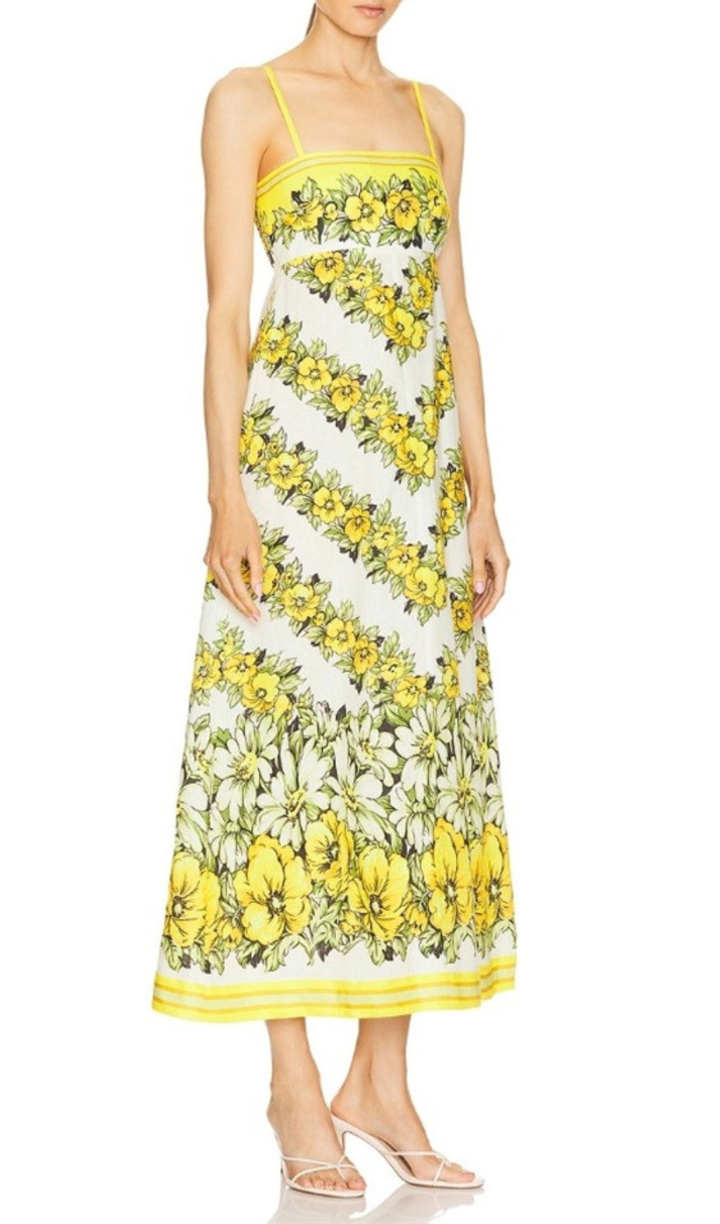 Blaire Strappy Floral Printed Midi Dress Flowering Girl