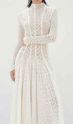 Dalise White Long Sleeve Maxi Dress Flowering Girl