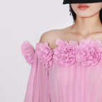 Ascella Flower Shoulder Maxi Dress Flowering Girl