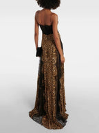 Martine Leopard Lace Maxi Dress Flowering Girl