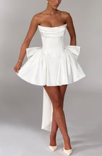 Trinity Mini Dress - Ivory Flowering Girl