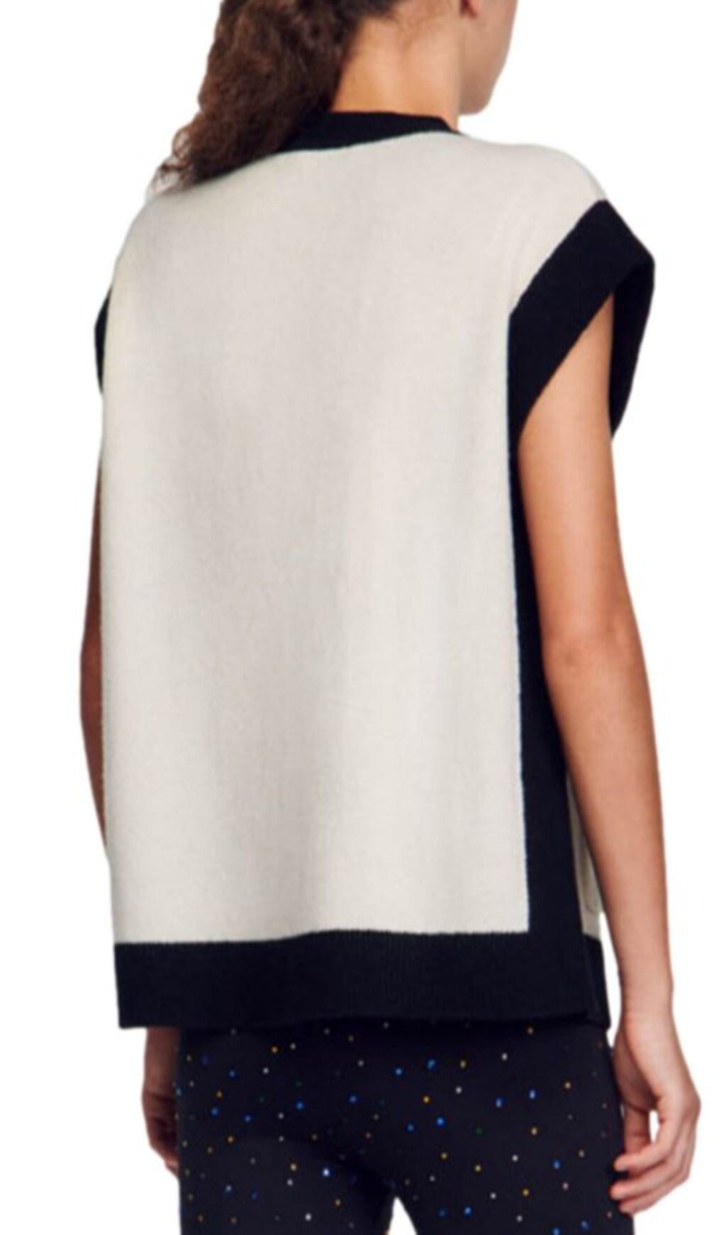 LUNEA TWO TONE SLEEVELESS COATIGAN Flowering Girl