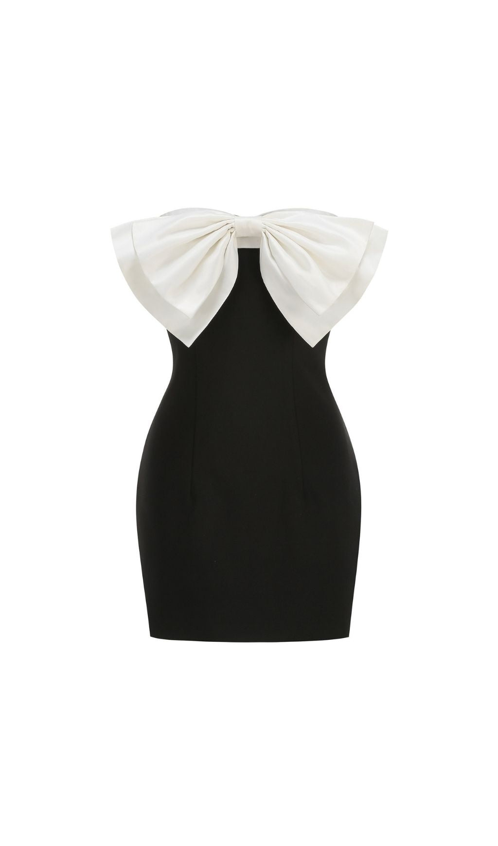 Keylee Strapless Bow Mini Dress Flowering Girl