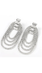 Oval tassel earrings Flowering Girl
