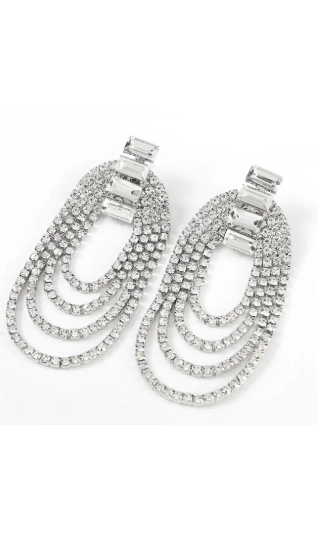 Oval tassel earrings Flowering Girl