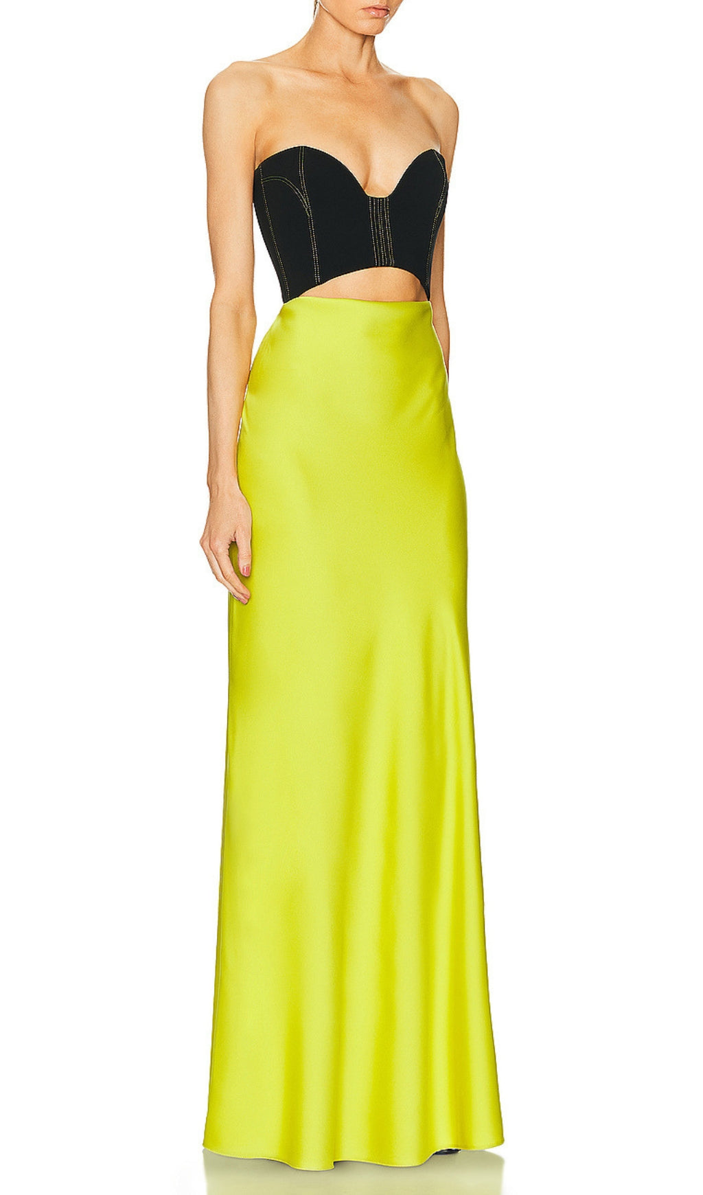 Emery Strapless Cutout Maxi Dress Flowering Girl