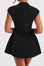 Suri Mini Dress - Black Flowering Girl