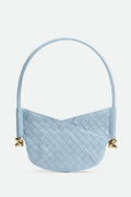 Azalea Weave Mini Shoulder Bag - Blue Flowering Girl