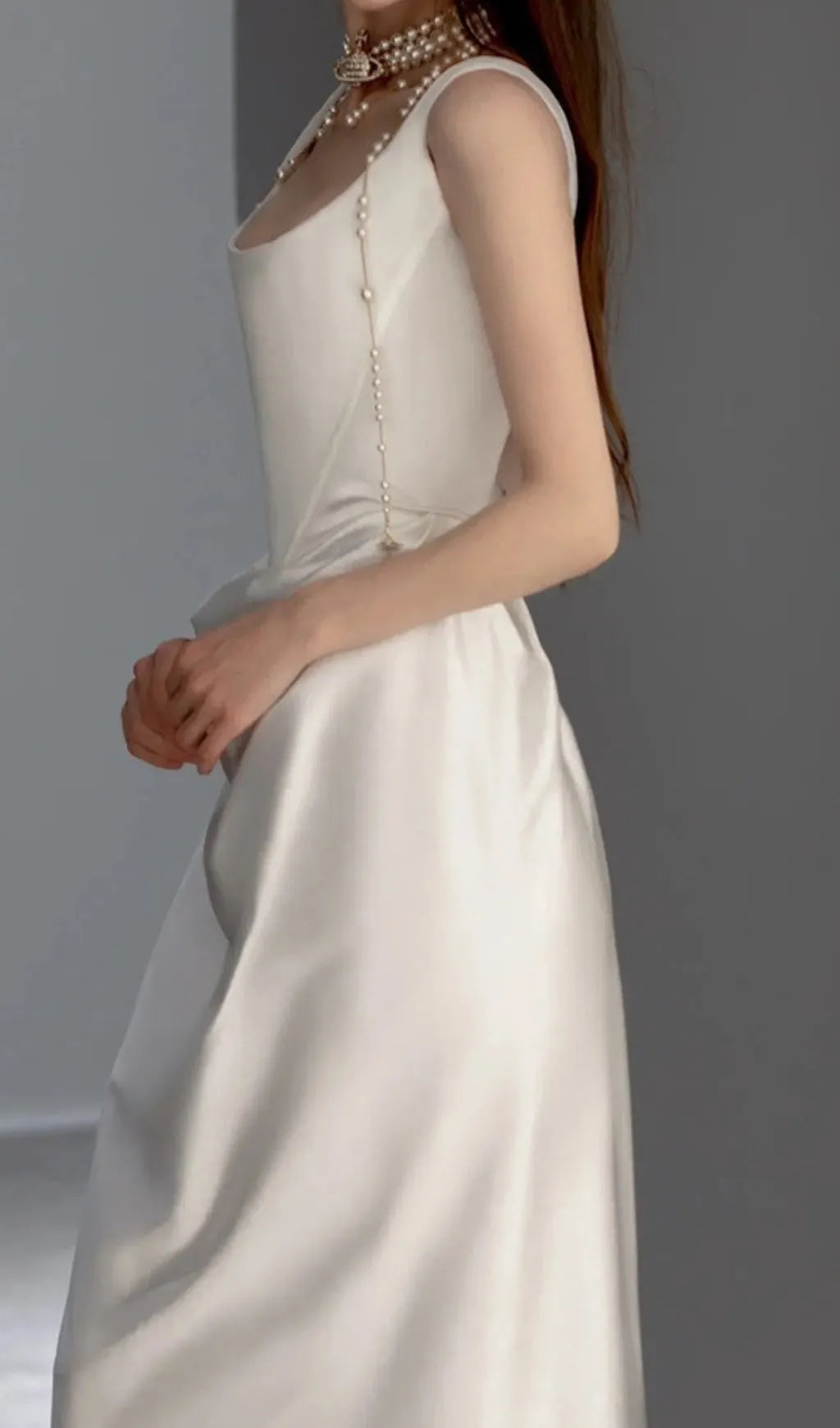 Avian Satin Wedding Dress Flowering Girl