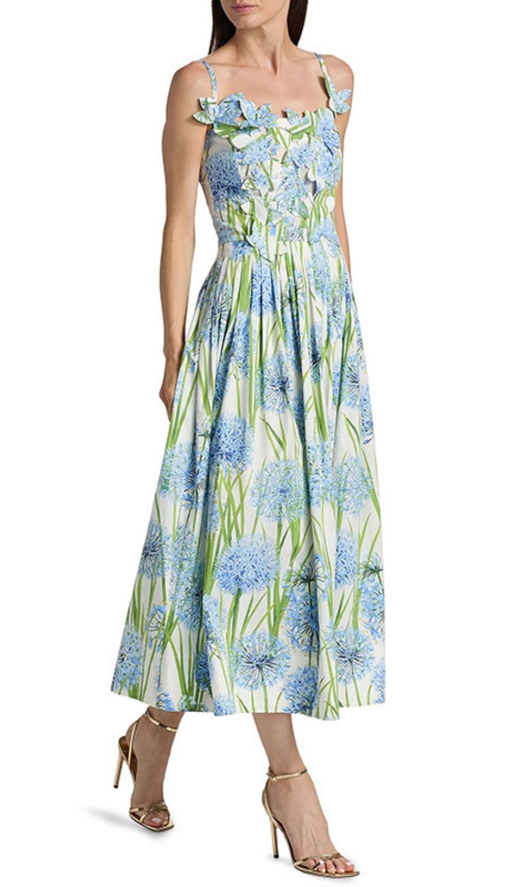 Kaari Floral Midi Dress Flowering Girl