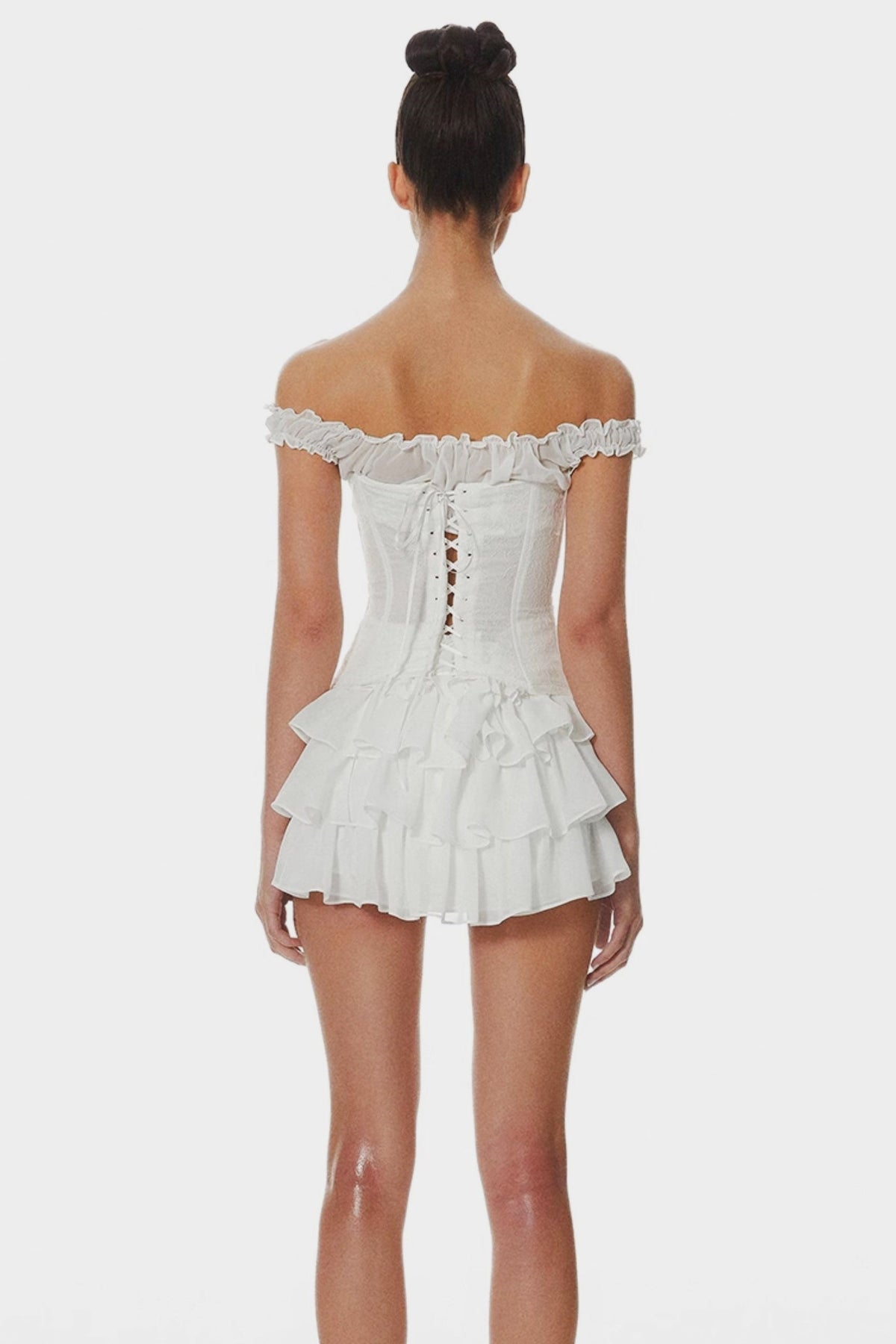 Thara Lace Off Shoulder Corset Flowering Girl