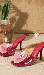 Hopper Red Flower Sandals Flowering Girl