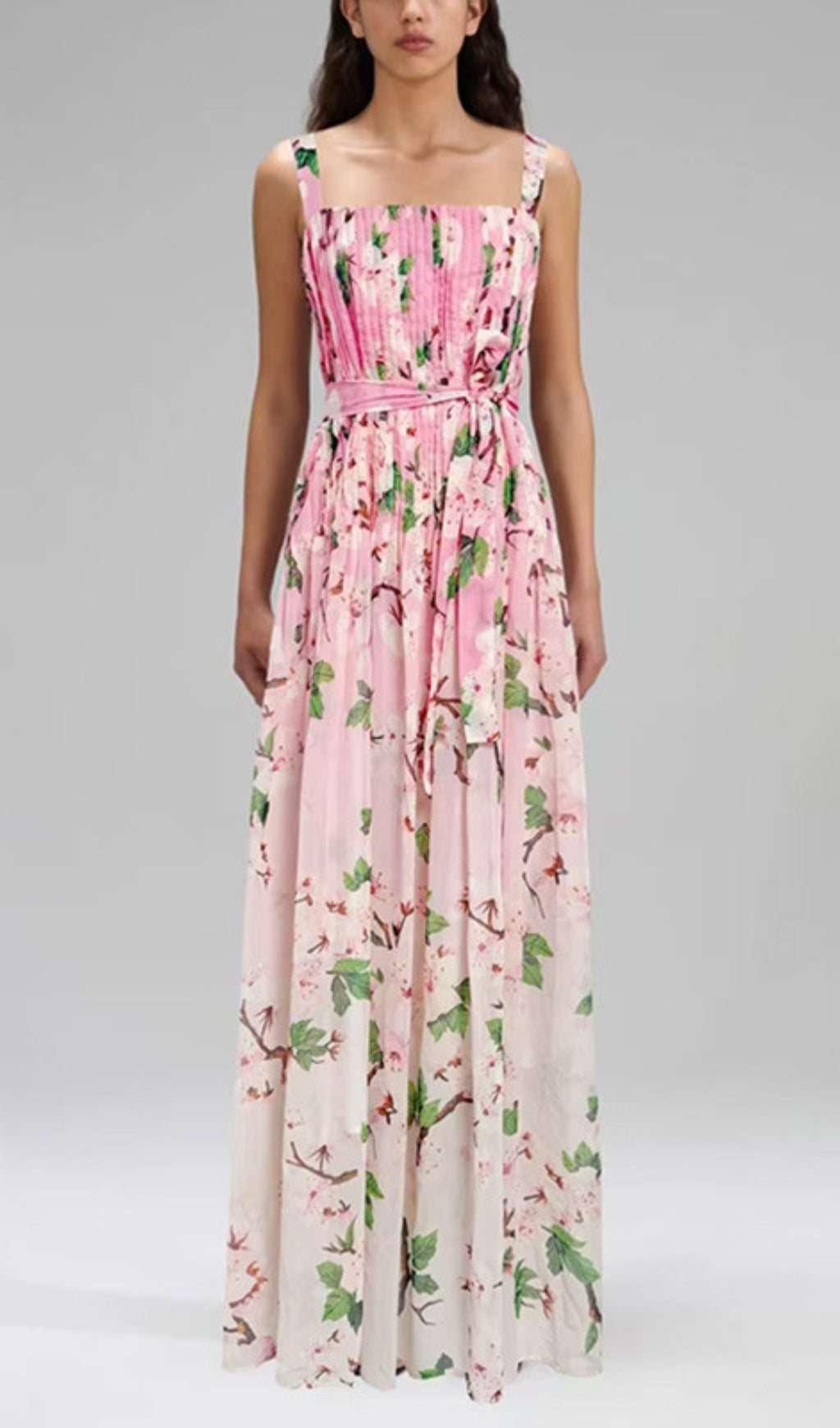 Daryl Strappy Floral Printed Maxi Dress Flowering Girl