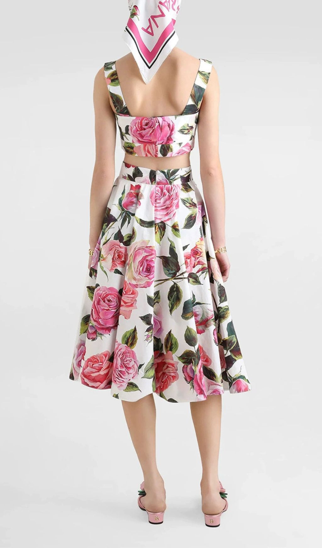 Friedel Floral Printed Two-Piece Set Flowering Girl