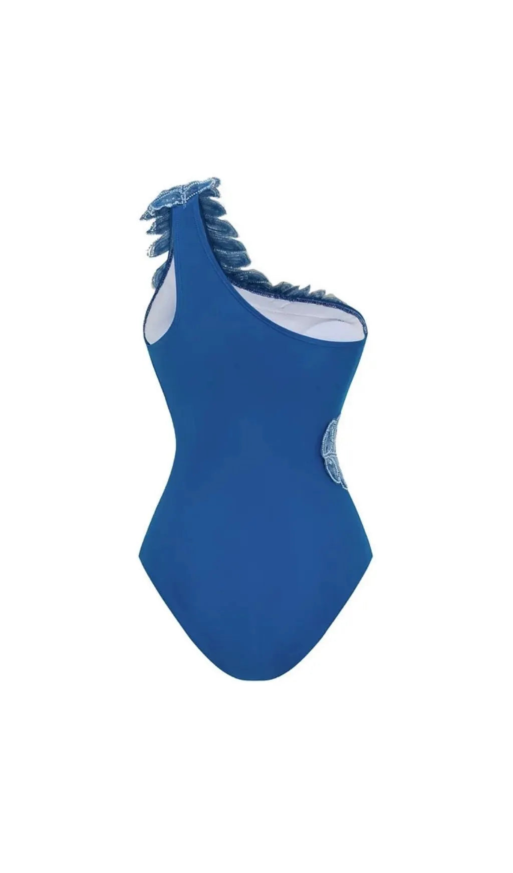 Kristian Blue Sequin One-Piece Swimsuit & Sarong Flowering Girl