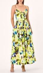 Eadlyn Printed Strappy Maxi Dress Flowering Girl
