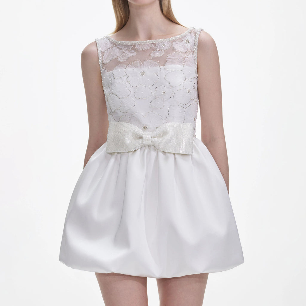 White Tulle Mini Dress Flowering Girl
