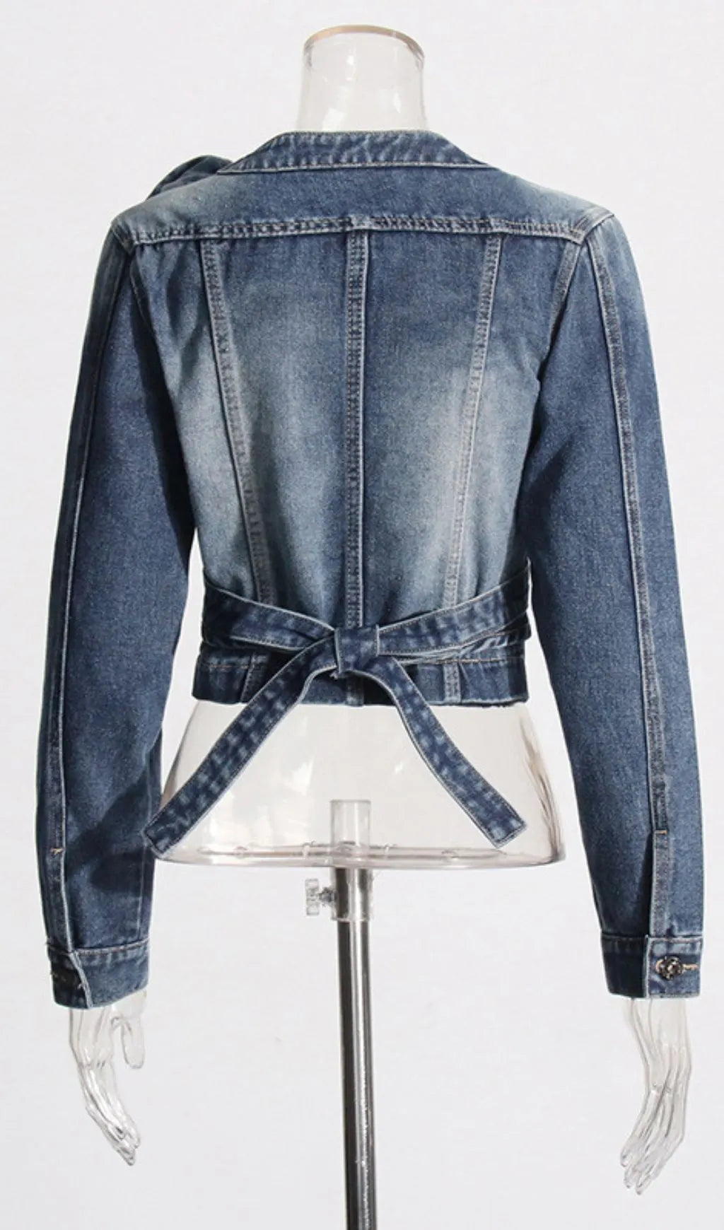 Elandra Deconstruct Denim Jacket Flowering Girl