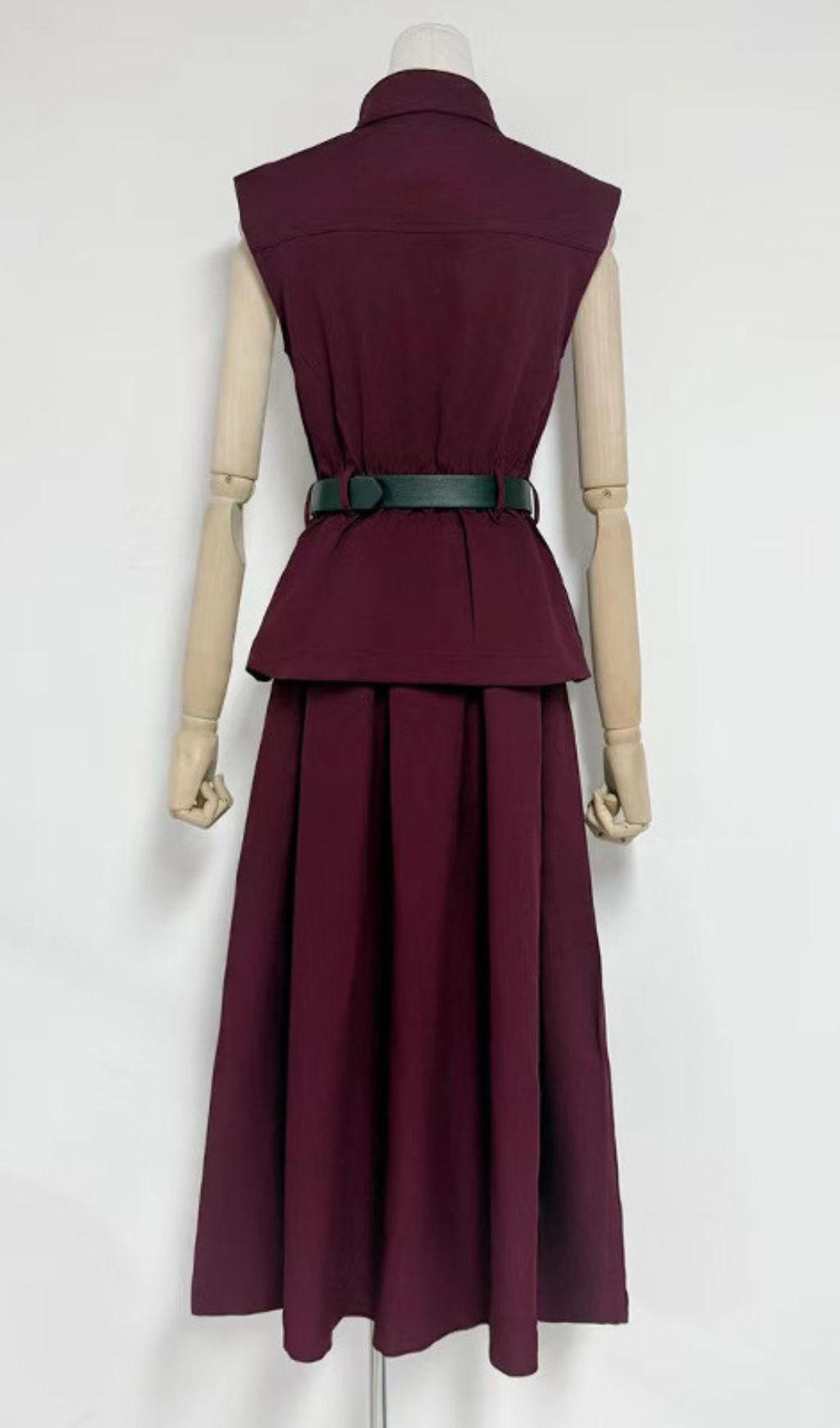 Iliana Sleeveless Belt Two-Piece Set Flowering Girl