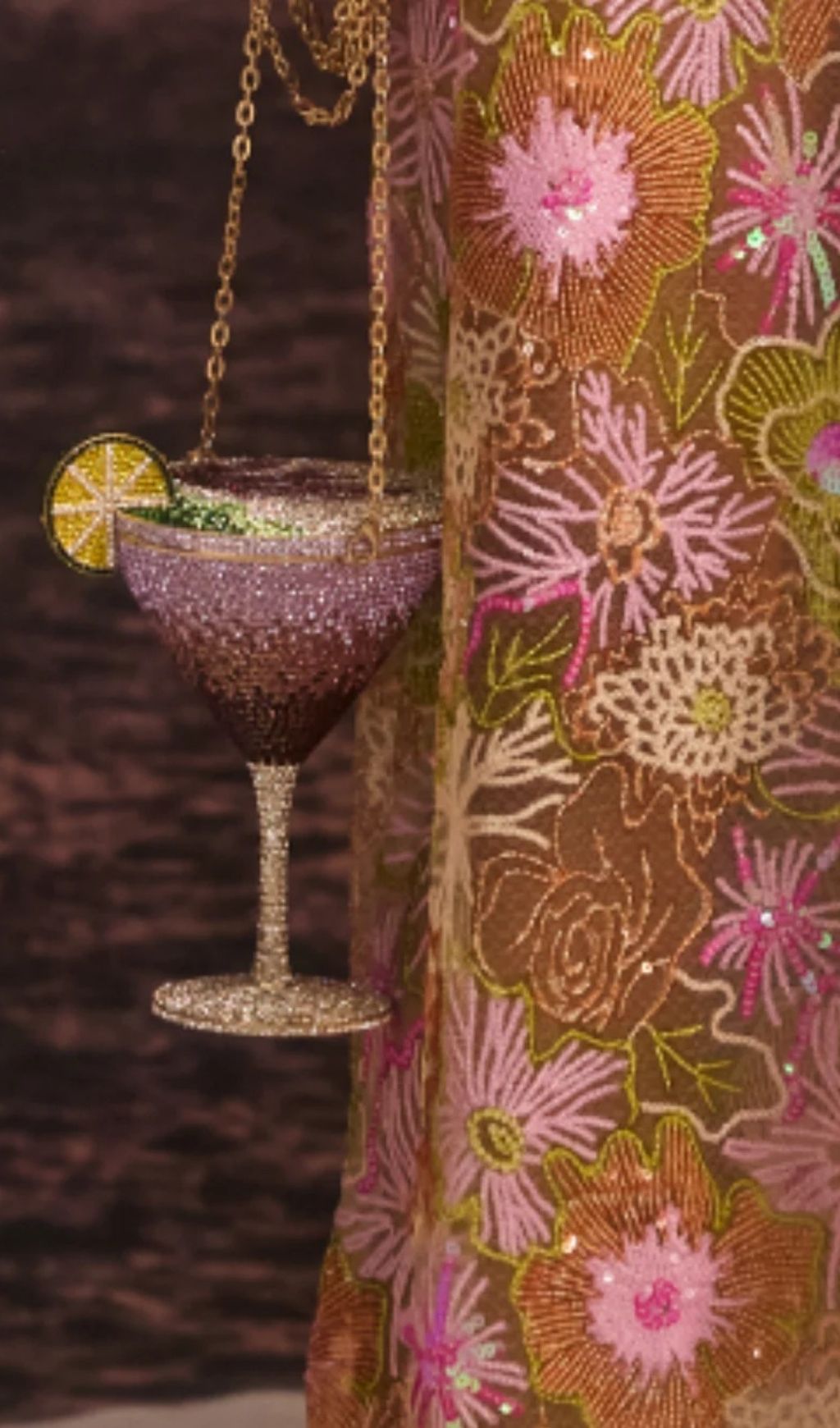 Garin Rhinestone Goblet Bag Flowering Girl