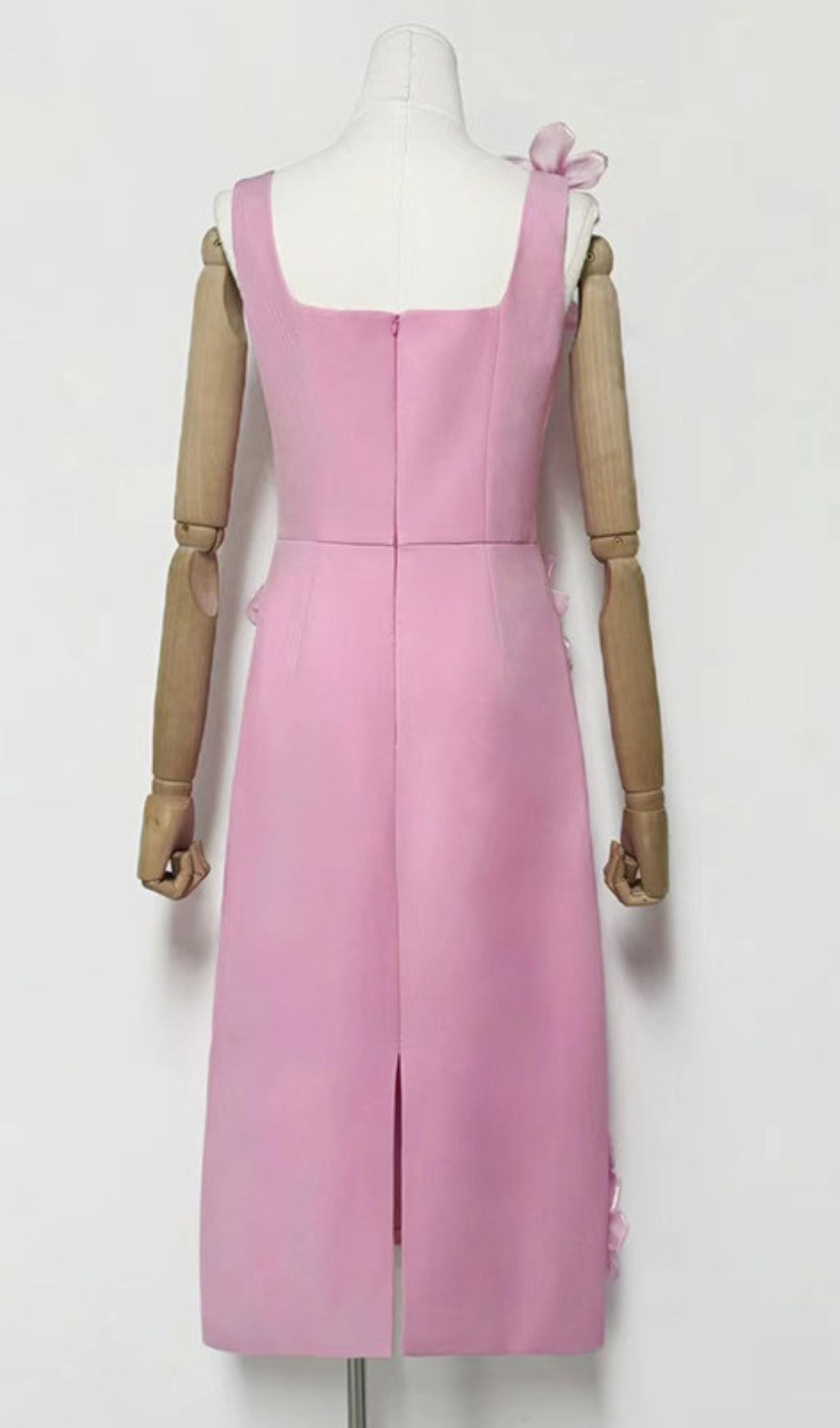 Harper Pink Flower Embellished Midi Dress Flowering Girl