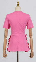 trista Flower Two-Piece Set in pink Flowering Girl