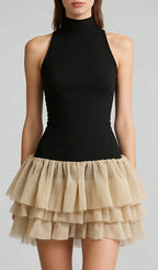 Jacarra Black Sleeveless Mini Dress Flowering Girl