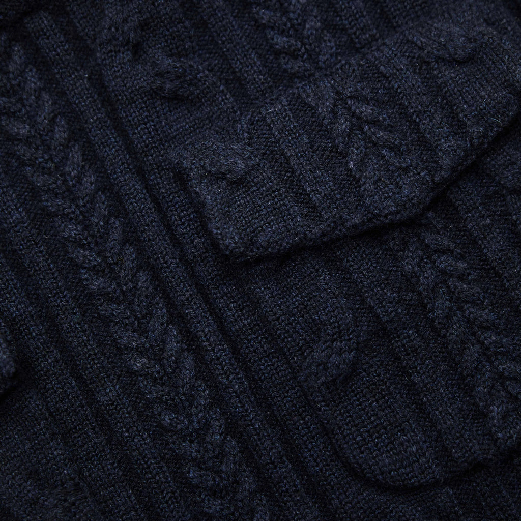 NAVY MIDI KNIT SKIRT Flowering Girl
