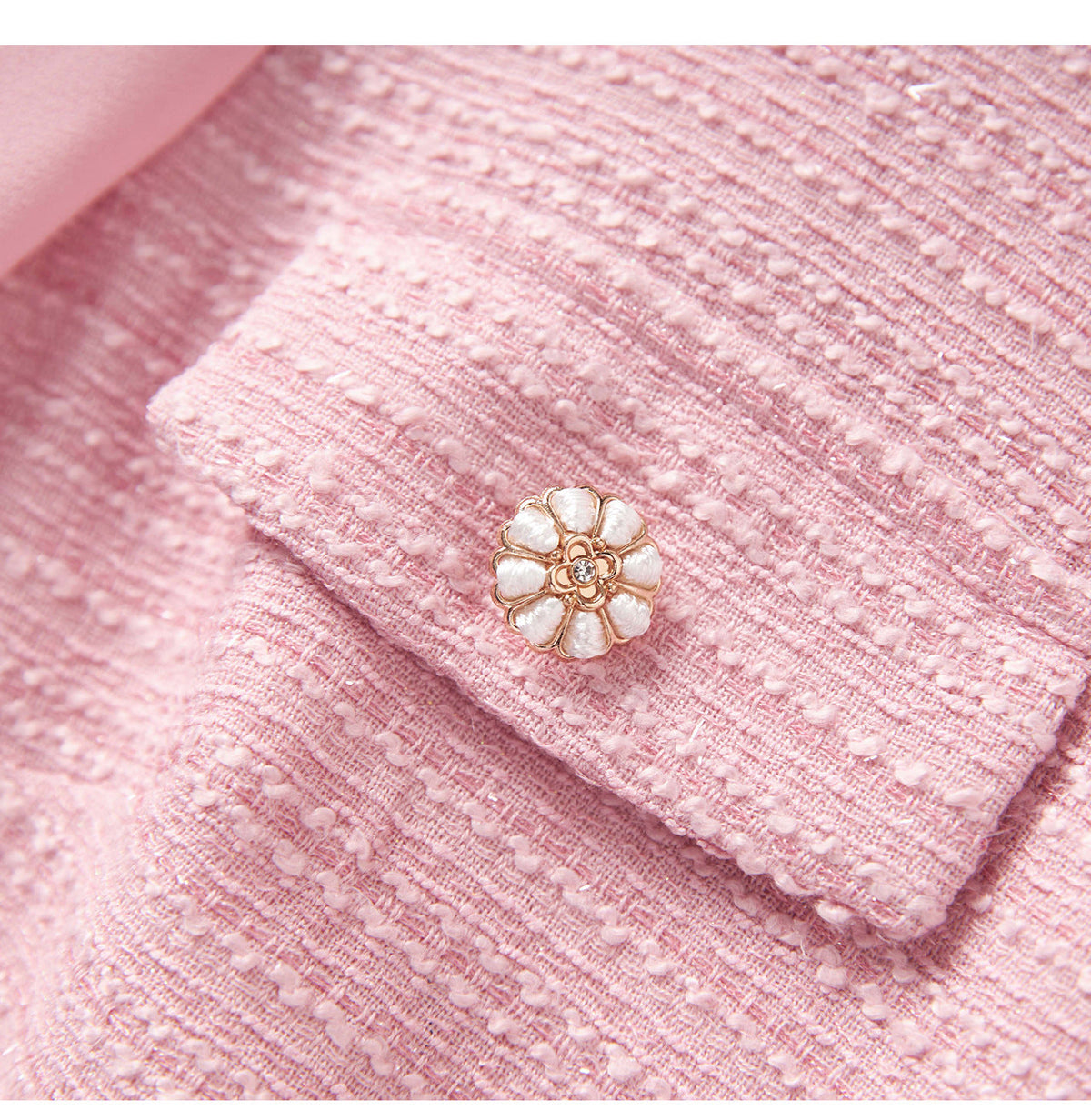 Alani Embossed Chiffon Puff Sleeves Mini Dress In Pink Flowering Girl