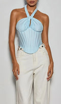 Cynzia Halterneck Corset Top Flowering Girl