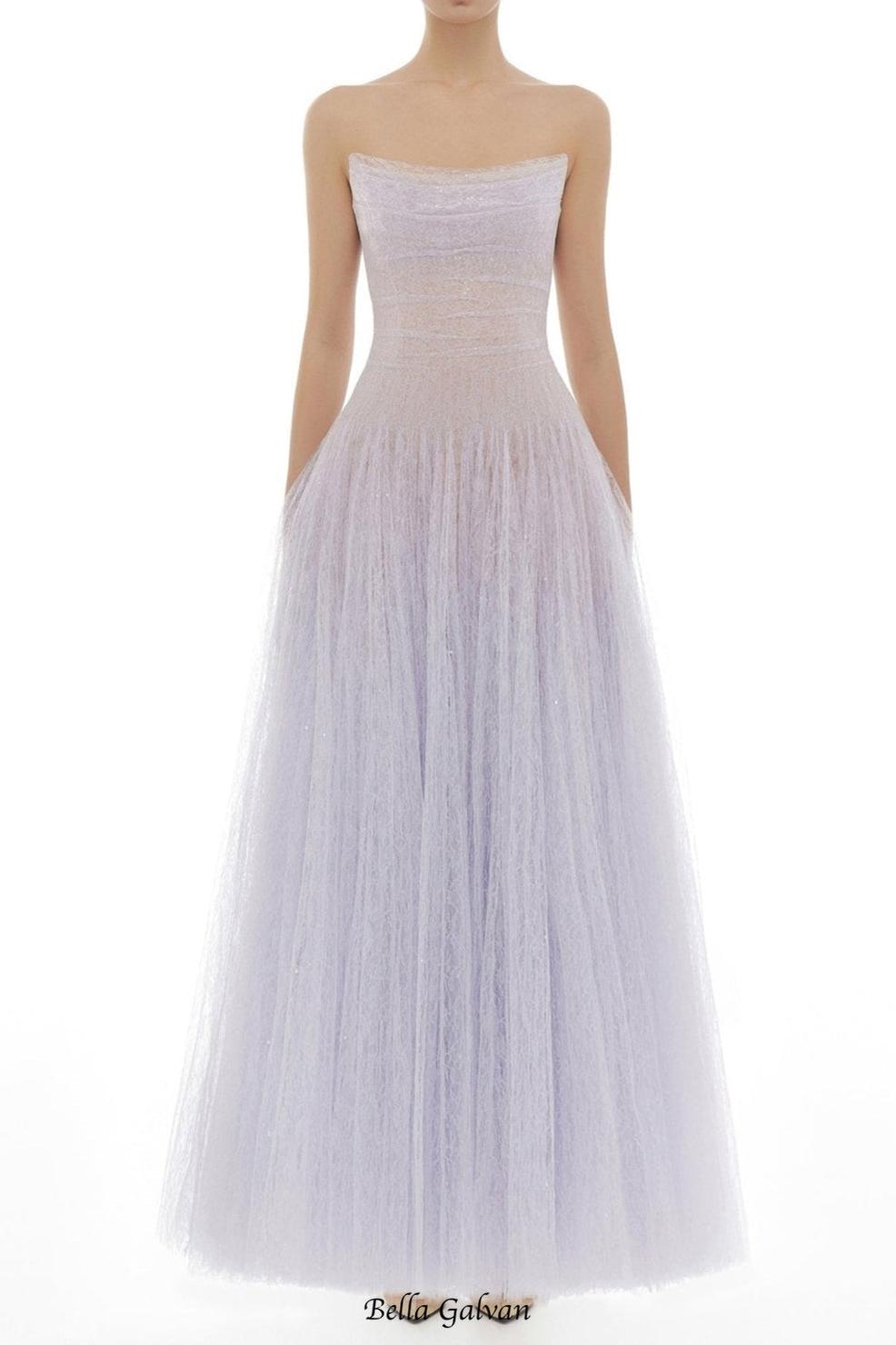 carol Draped Lace Maxi Dress in Violet Flowering Girl