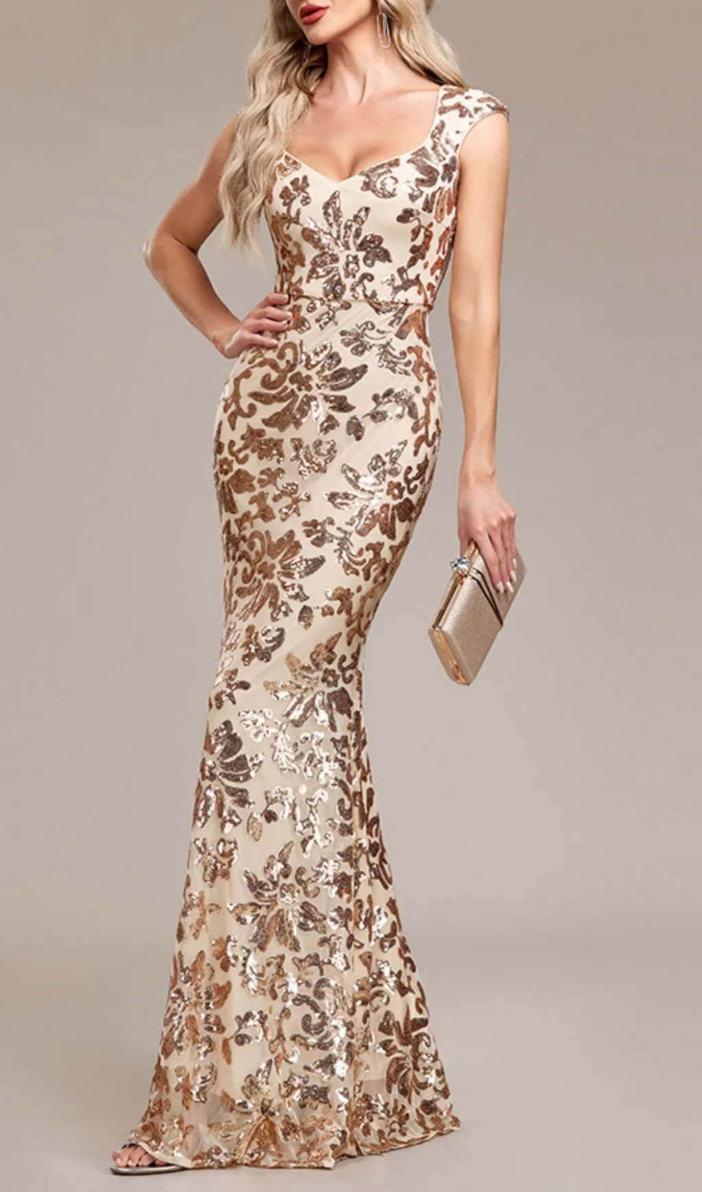 Arzilla Sequin Gown Flowering Girl