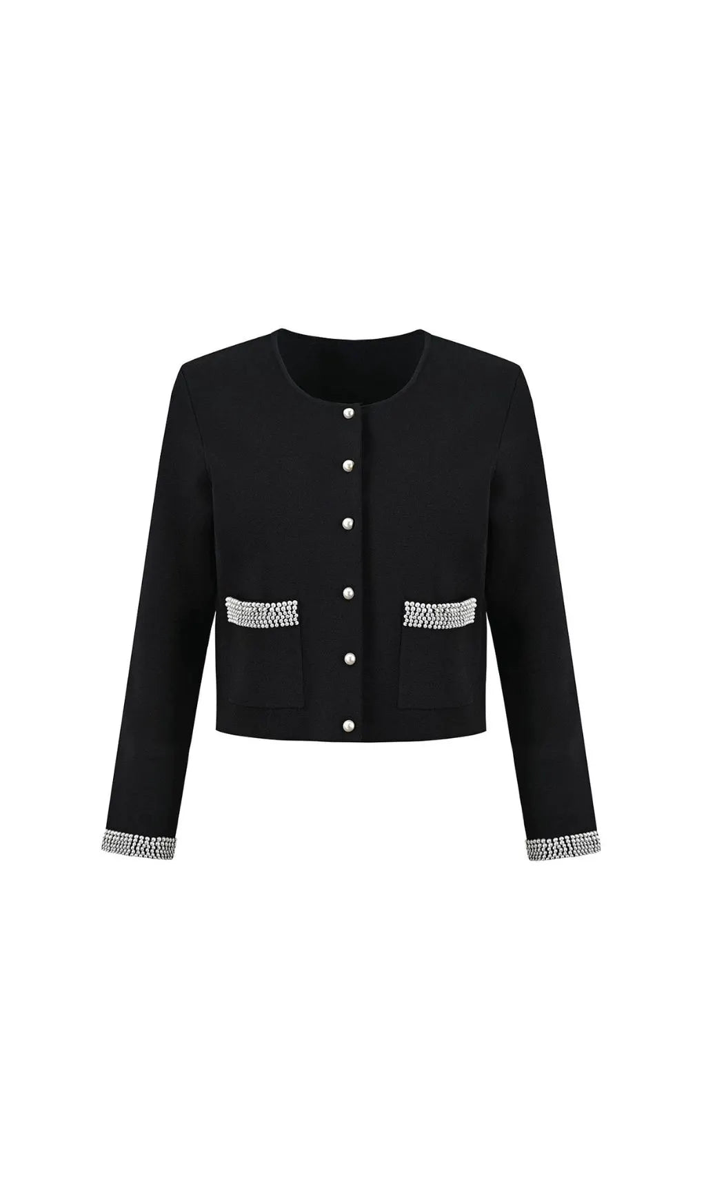 Fatin Black Knit Beaded Cardigan & Midi Dress Flowering Girl