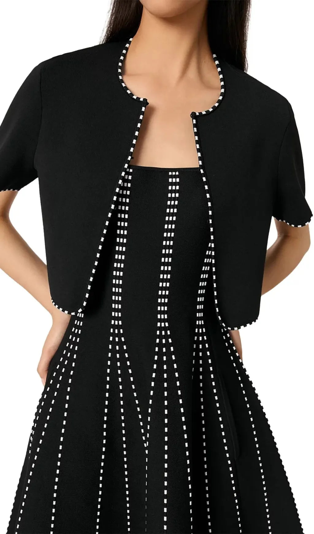 Cropped Cardigan Flowering Girl
