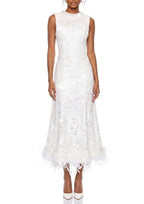 Kestrelis Sleeveless Sequin Midi Dress Flowering Girl