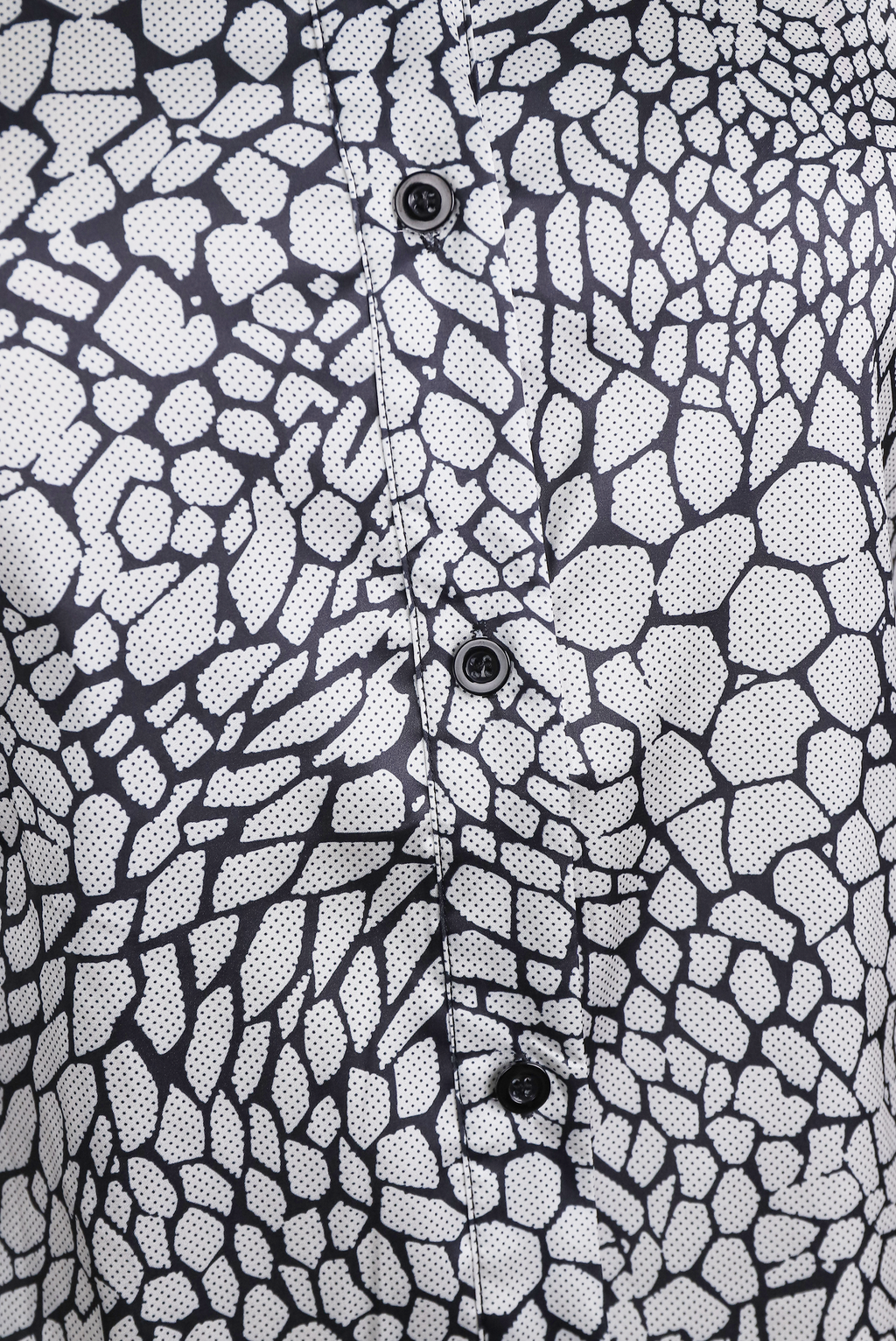 Modern Satin Printed Blouse With Classic Snake Pattern Elegance Flowering Girl