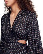 AGLAE PRINTED CUTOUT PLEATED DRESS Flowering Girl