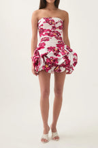 Violette Bubble Hem Mini Dress Flowering Girl