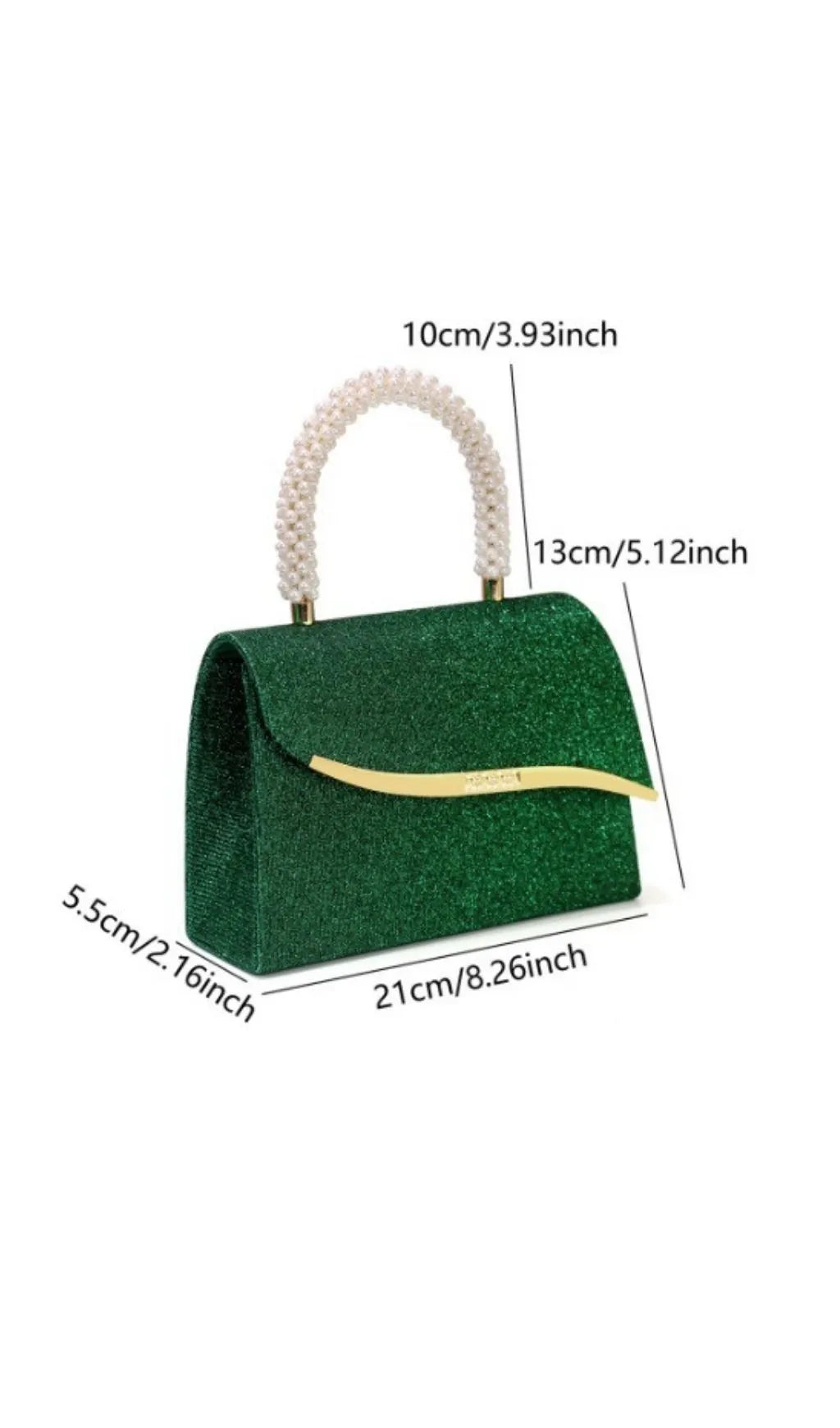 Léa Pearl Glitter Handbag Flowering Girl