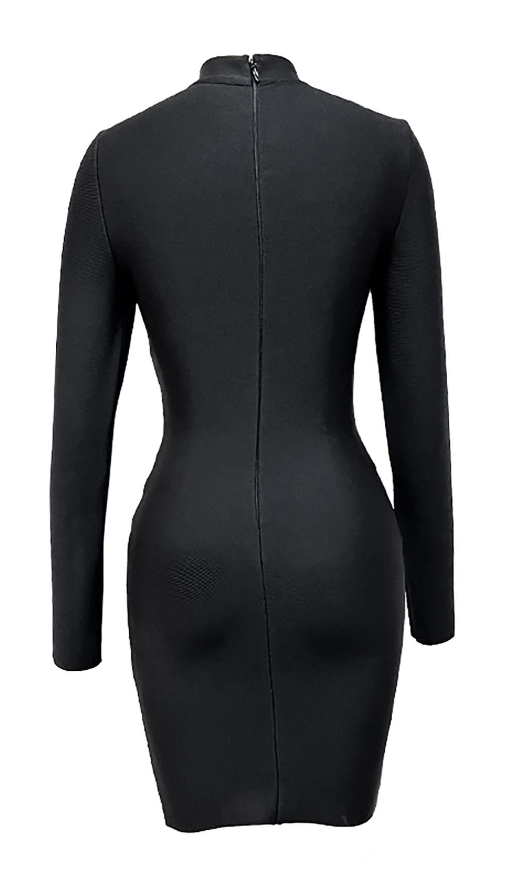 Crystal-Embellished Flame Mini Dress In Black Flowering Girl