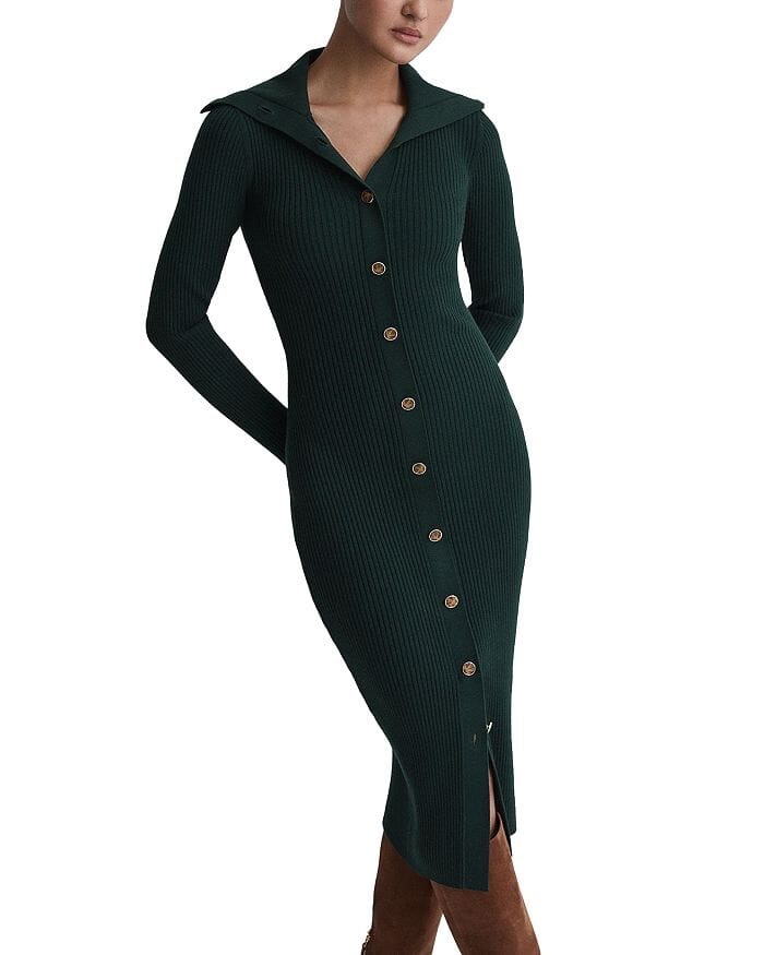 MARIA KNITTED BUTTON FRONT DRESS Flowering Girl