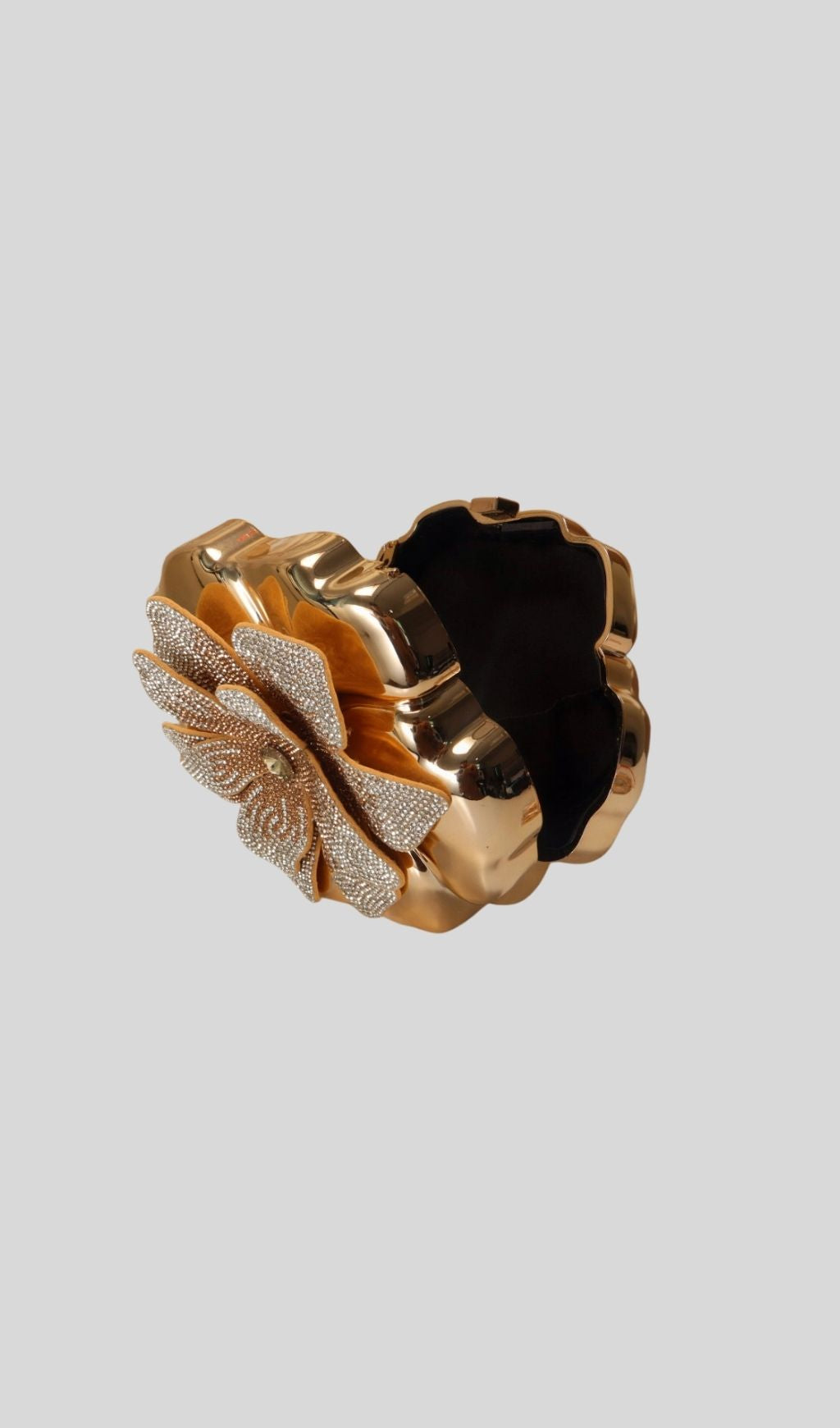 Khoi Gold Flower Diamante Bag Flowering Girl