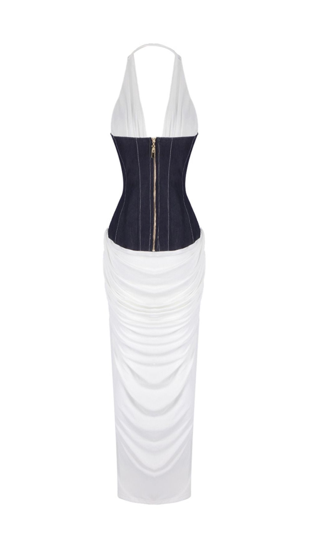 Emelda Halter Corset Maxi Dress Flowering Girl