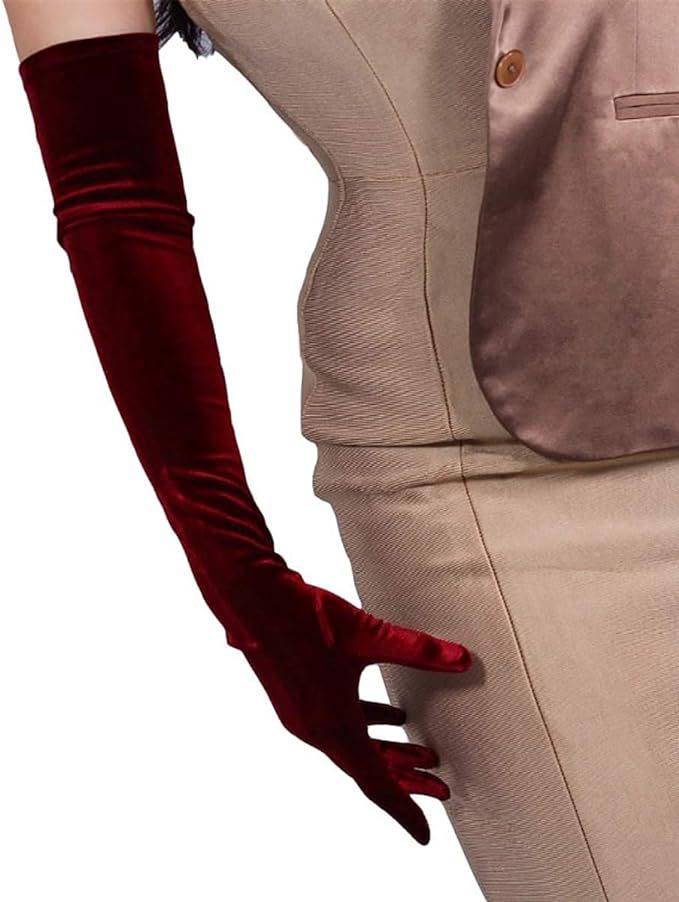 Red Velvet Gloves Flowering Girl