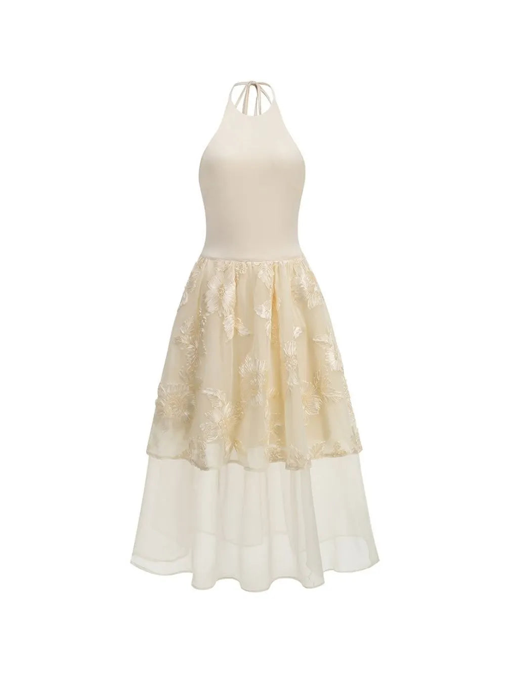Maik Halter Flower Midi Dress Flowering Girl