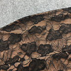 Carlin layer lace maxi dress in black Flowering Girl